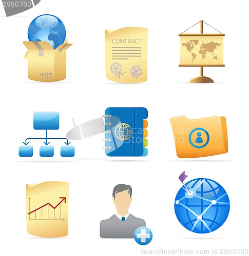 Image of Icons for business metaphor