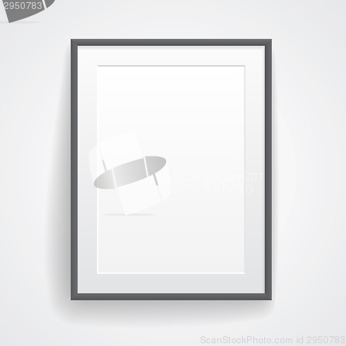 Image of Blank paper poster with frame