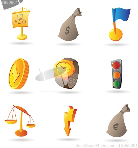 Image of Icons for business and finance