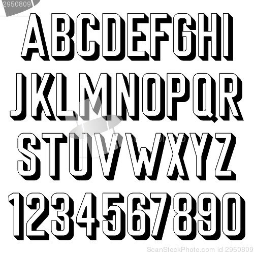 Image of Handmade retro font