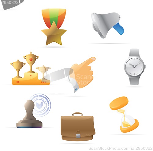 Image of Icons for business metaphor