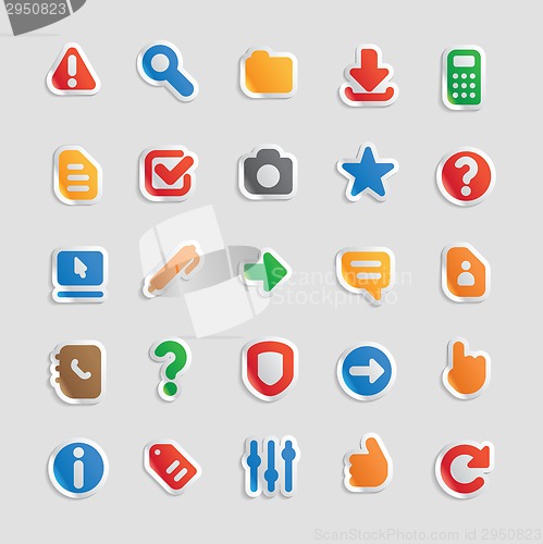 Image of Sticker icons for interface