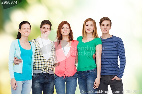 Image of group of smiling students standing