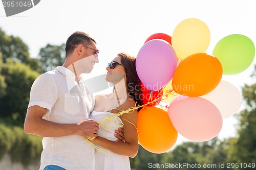 Image of smiling couple in city