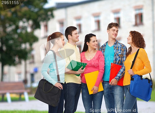 Image of group of smiling teenagers