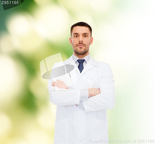Image of male doctor in white coat