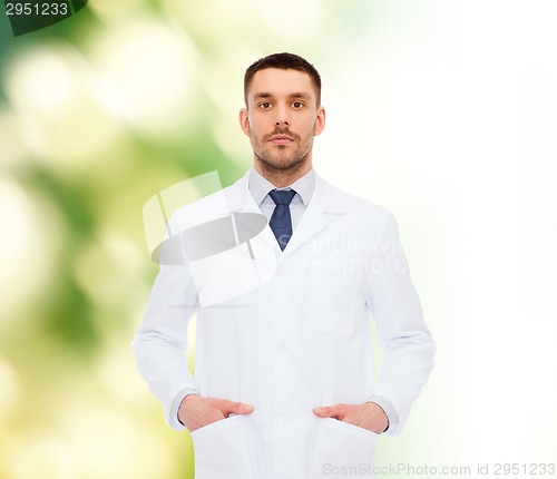 Image of male doctor in white coat