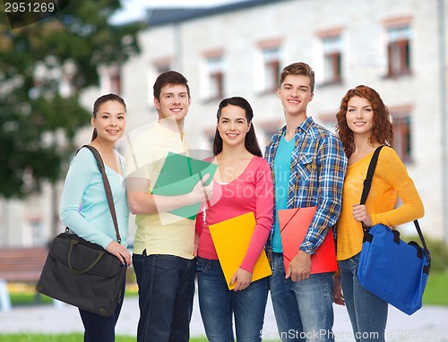 Image of group of smiling teenagers