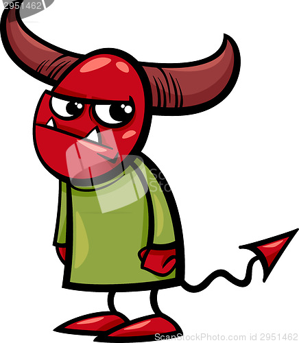 Image of little devil cartoon illustration