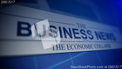 Image of Newspaper with business news.