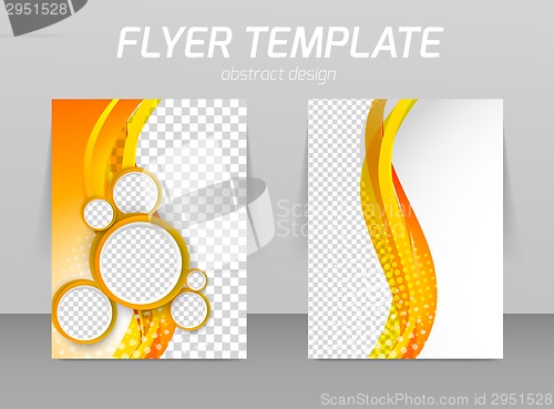 Image of Flyer back and front design template