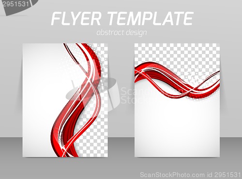 Image of Flyer back and front design template