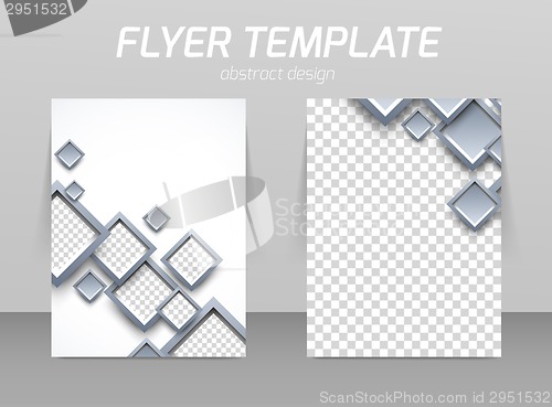 Image of Flyer back and front design template