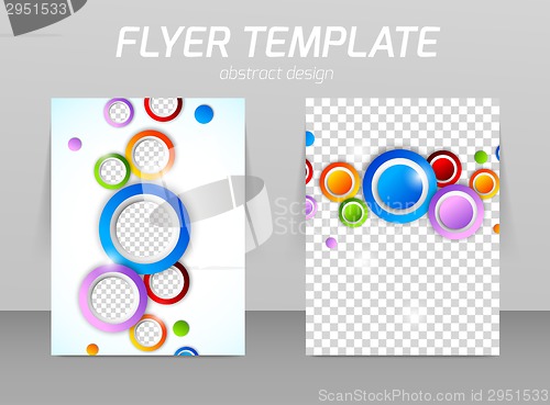 Image of Flyer back and front design template