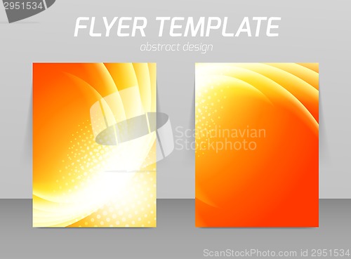 Image of Flyer back and front design template