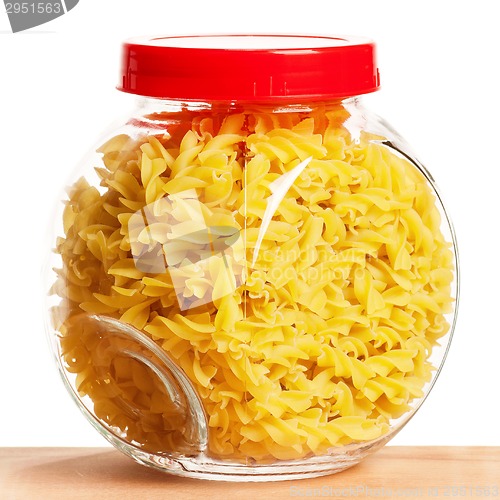 Image of Pasta in glass pot