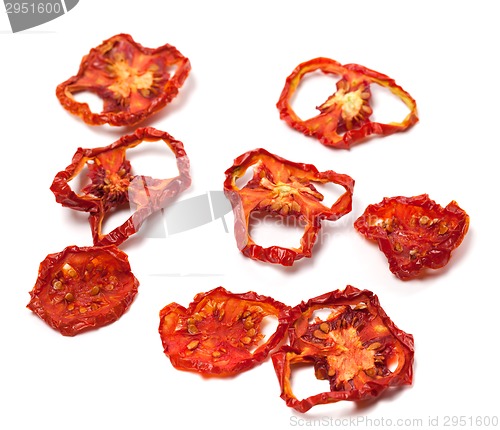 Image of Dried slices of ripe tomato