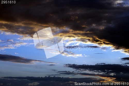 Image of Multicolor sunset sky 