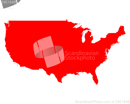 Image of Map of USA