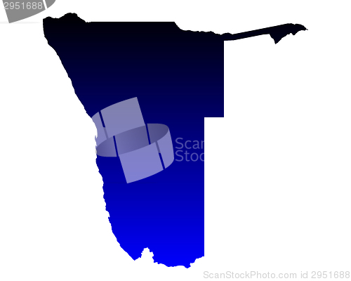 Image of Map of Namibia