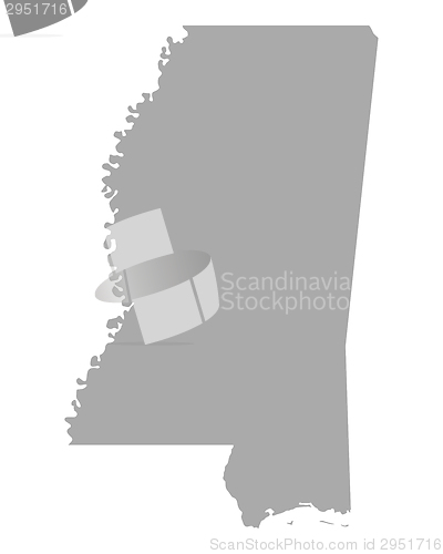 Image of Map of Mississippi