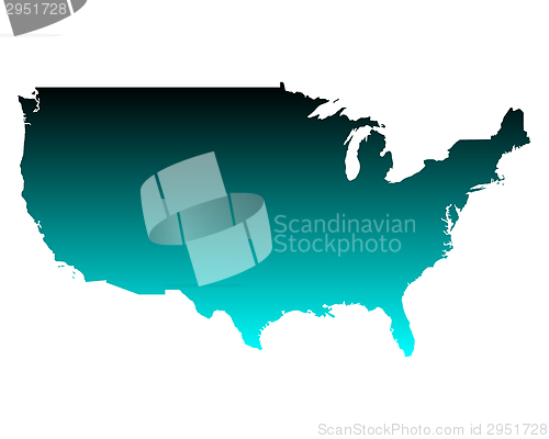Image of Map of USA