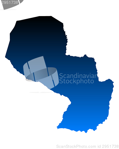 Image of Map of Paraguay