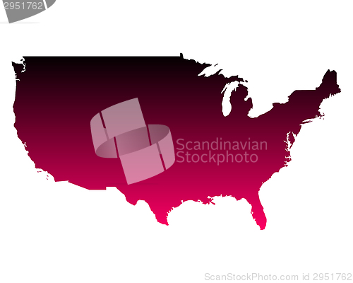 Image of Map of USA