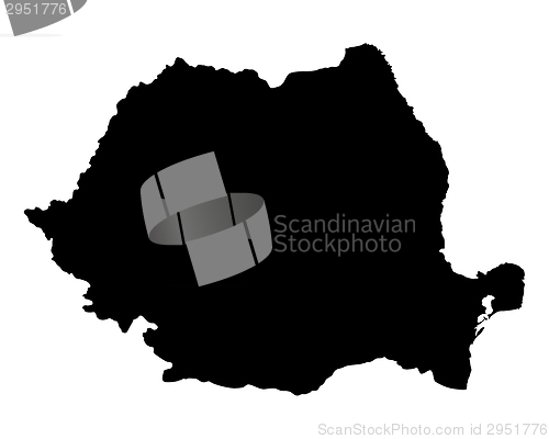 Image of Map of Romania