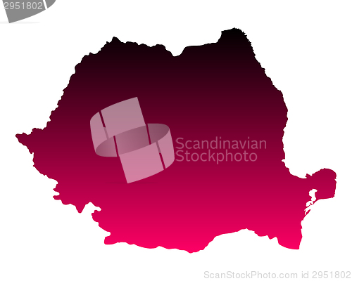 Image of Map of Romania