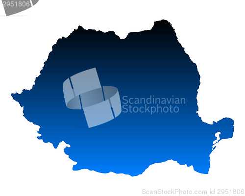 Image of Map of Romania