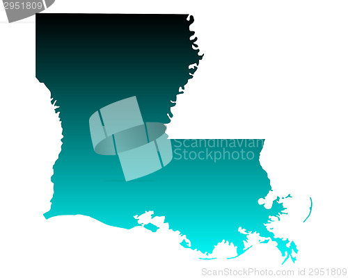 Image of Map of Louisiana
