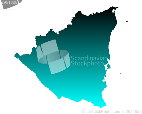 Image of Map of Nicaragua