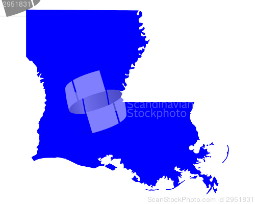 Image of Map of Louisiana