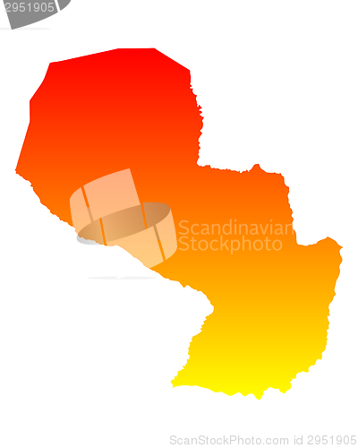 Image of Map of Paraguay