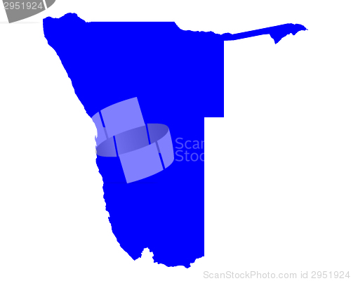 Image of Map of Namibia