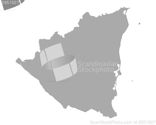 Image of Map of Nicaragua