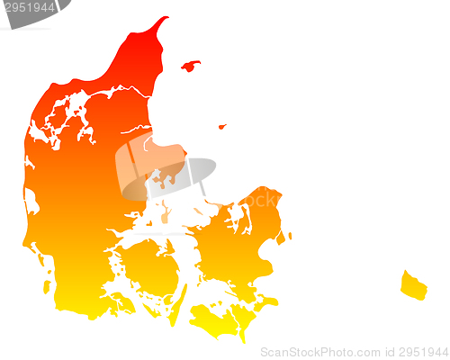 Image of Map of Denmark