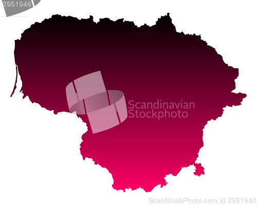 Image of Map of Lithuania