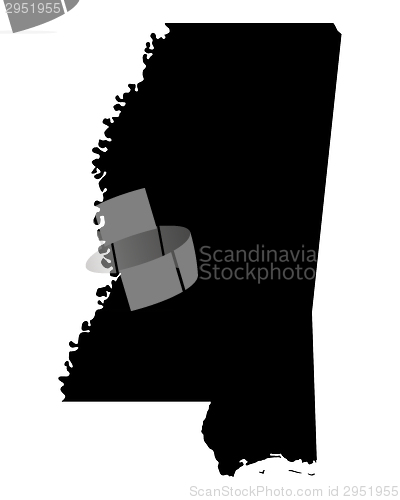 Image of Map of Mississippi