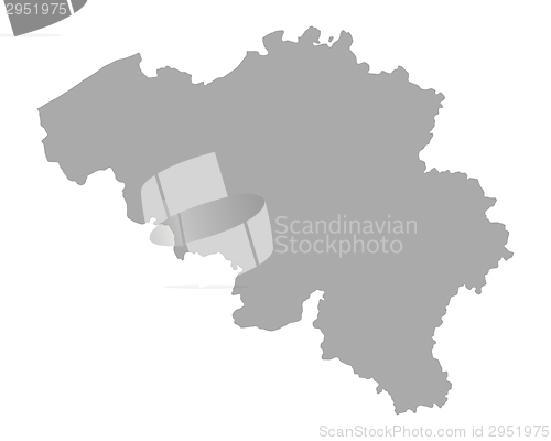 Image of Map of Belgium