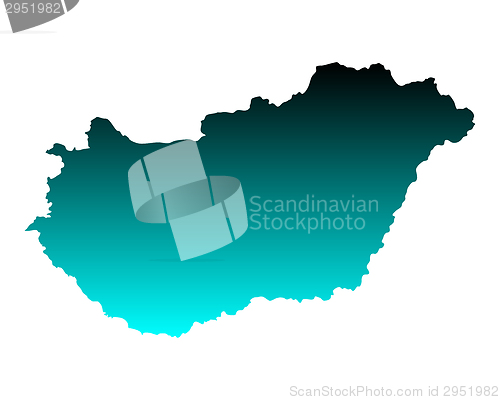 Image of Map of Hungary