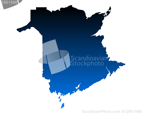 Image of Map of New Brunswick
