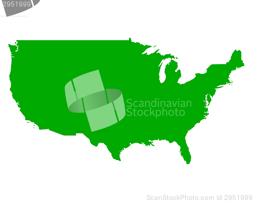 Image of Map of USA