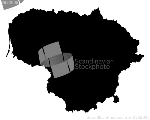 Image of Map of Lithuania