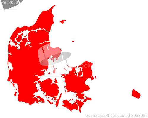 Image of Map of Denmark