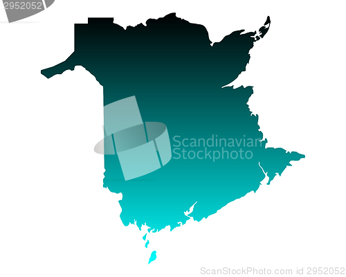 Image of Map of New Brunswick