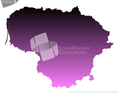 Image of Map of Lithuania