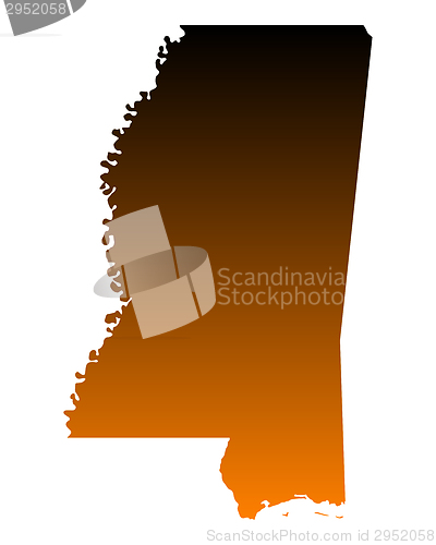 Image of Map of Mississippi