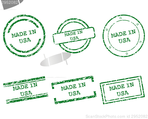Image of Made in USA stamps